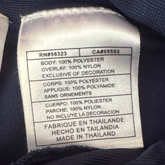 Nike Kids Navy Blue Track Pants Baby Blue Trim Pockets Girls Small size 7-8 - Picture 8 of 16